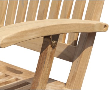 Bali Teak Folding Outdoor Armchair