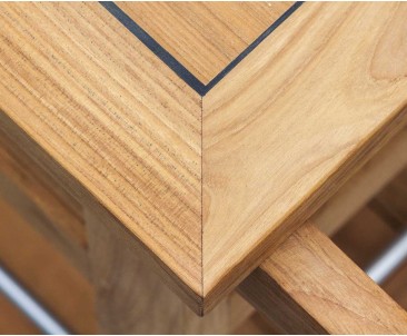 Teak Ice Bucket Bar Trolley