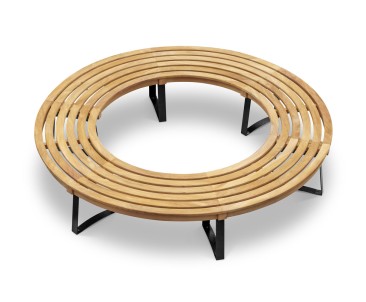 Round Tree Seat with metal legs
