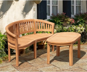 Wimbledon bench with Coffee Table