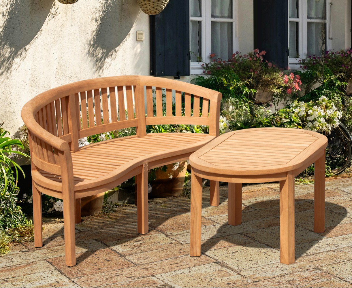 Wimbledon bench with Coffee Table
