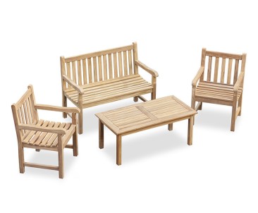 1.2m Windsor Bench and Armchair Set