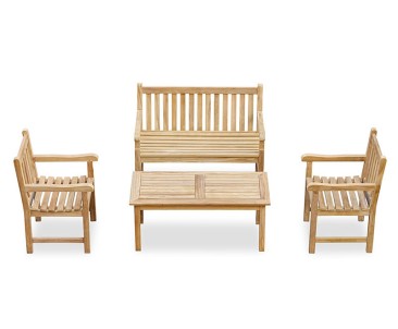1.2m Windsor Bench and Armchair Set