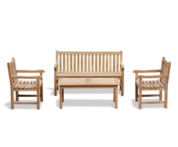 1.5m Windsor Bench and Armchair Set