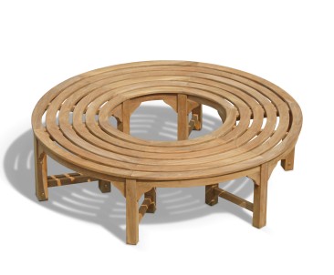 Saturn Teak Circular Tree Bench - 160cm