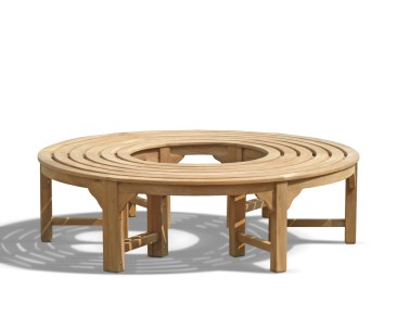 Saturn Teak Circular Tree Bench - 160cm