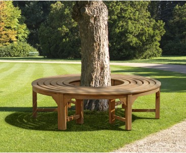 Saturn Teak Circular Tree Bench - 160cm