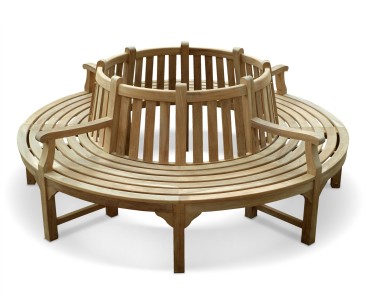 Round Tree bench with Arms