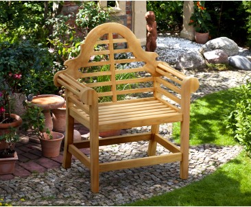 Lutyens-Style Chair, Teak Garden Armchair