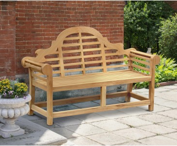Teak Lutyens-Style Bench 1.65m