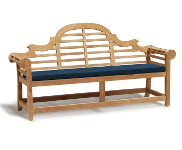 Teak Lutyens-Style Garden Bench 1.95