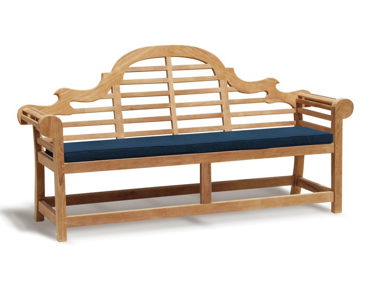 Teak Lutyens-Style Garden Bench 1.95