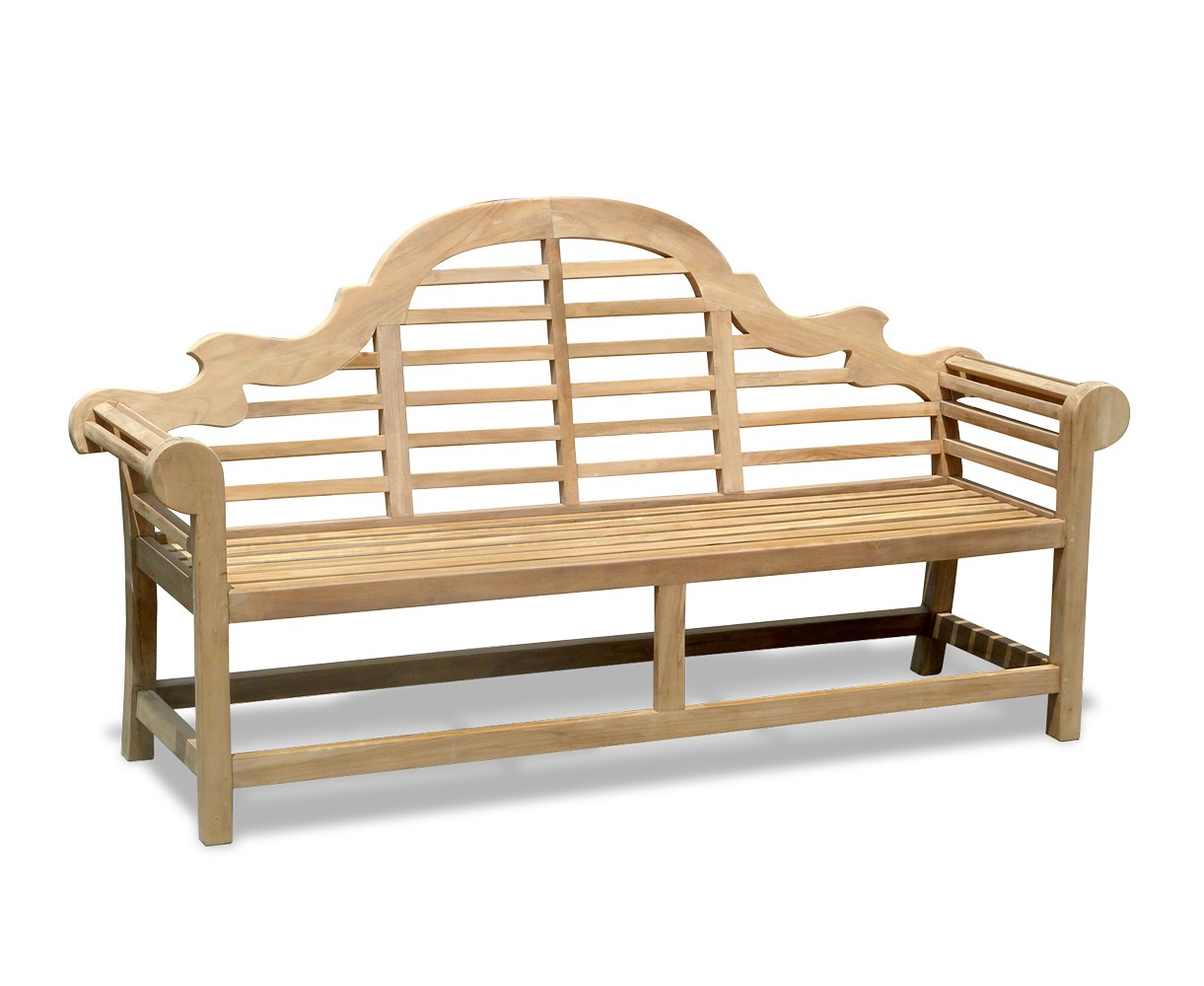 Teak Lutyens-Style Table with Bench and Chairs - 1.95m