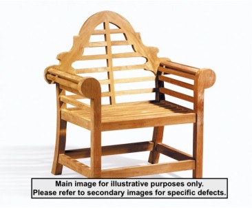 Lutyens-Style Wooden Garden Armchair - Used: Good