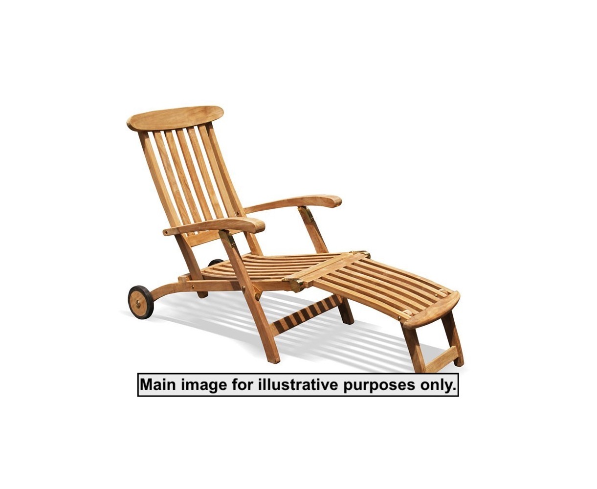 Steamer Chair with wheels - Used: Good