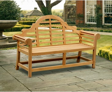 Teak Lutyens-Style Bench 1.65m