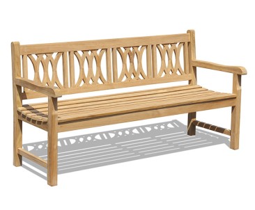 Grosvenor Teak Decorative 1.8m Bench