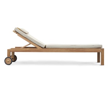 Brompton Sun Lounger, Reclining, Teak