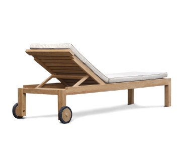 Brompton Sun Lounger, Reclining, Teak