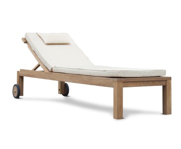 Brompton Sun Lounger, Reclining, Teak
