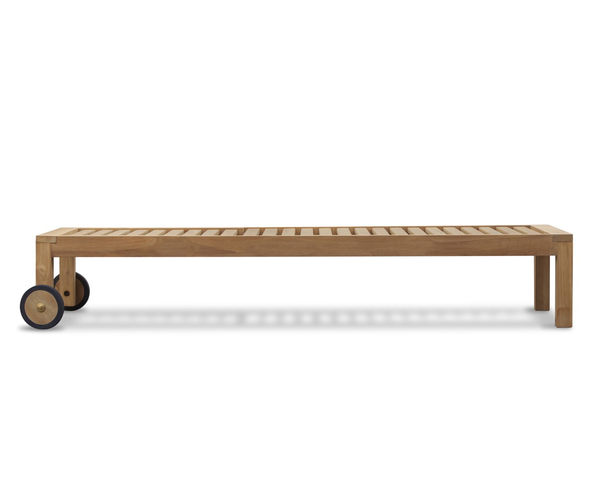 Brompton Sun Lounger, Reclining, Teak