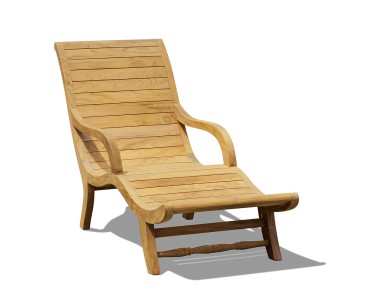 Capri Sunlounger, Reclaimed Teak
