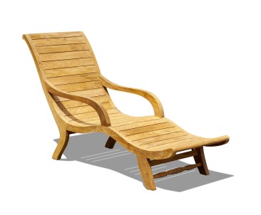 Capri Sunlounger, Reclaimed Teak
