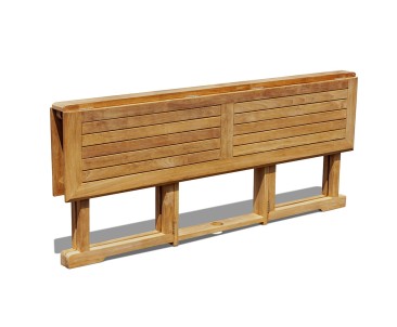 Shelley Teak 6ft Garden Rectangular Folding Gateleg Table