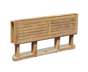 Shelley Teak 5ft Garden Rectangular Folding Gateleg Dining Table