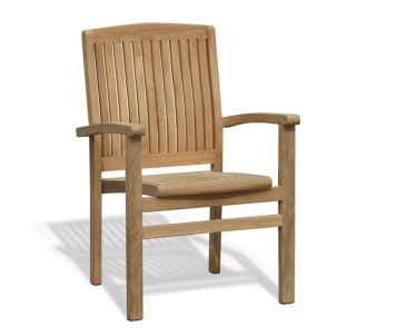 Bali Teak Garden Stackable Chair