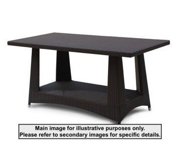 Riviera Rattan 1.6m Rectangular Dining Table - Used: Good