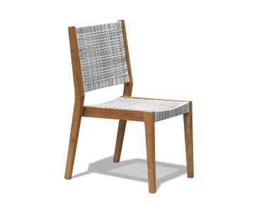Sora Teak and Rattan Stackable Chair