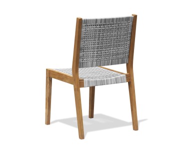 Sora Teak and Rattan Stackable Chair