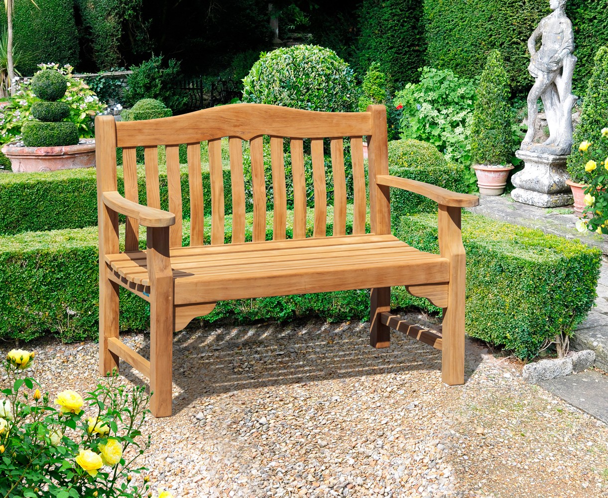 Rose Garden Teak Bench - 1.2m