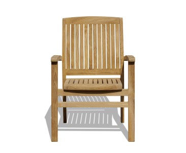 Bali Teak Garden Stackable Chair