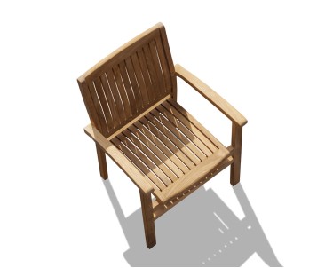 Bali Teak Garden Stackable Chair