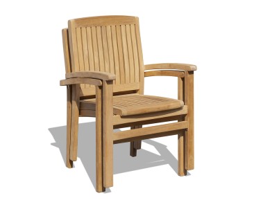 Bali Teak Garden Stackable Chair