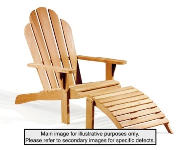 Adirondack Chair with Matching Leg Rest - Used: Good
