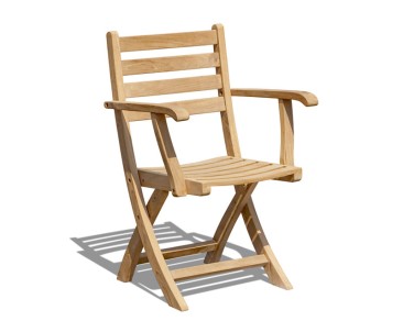 Suffolk Teak Folding Armchair