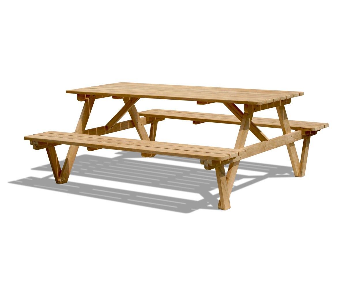 Teak 6ft Garden Pub Bench Teak Picnic Table