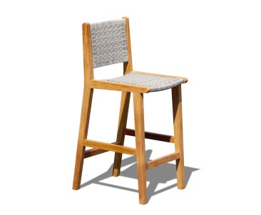 Tiga Teak & Rattan Bar Chair