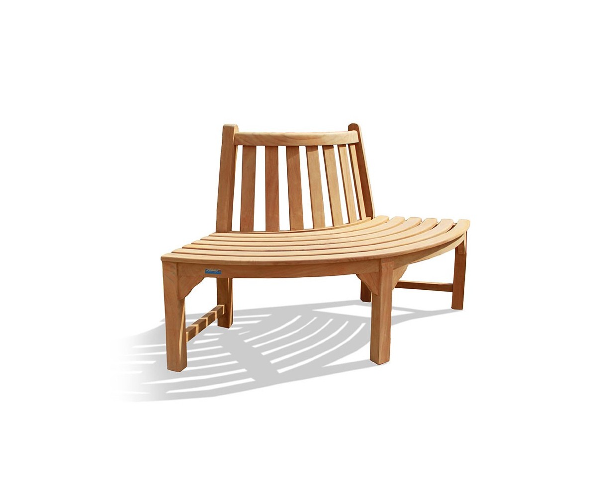 Teak Quarter Tree Seat Bench