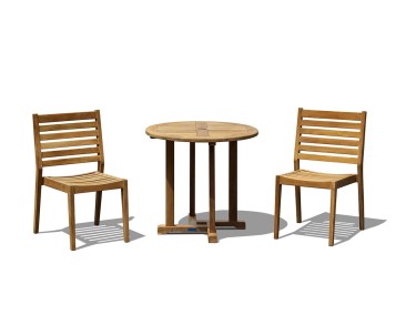 Canfield 80cm Table and Vero Chair Set