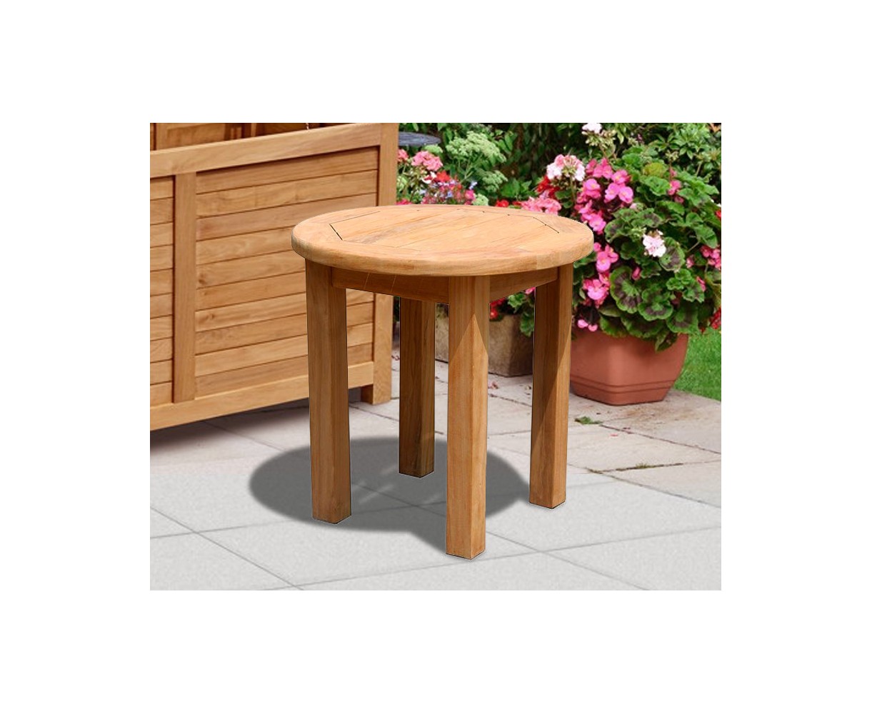 2 Teak Rocking Chairs and Side Table Set
