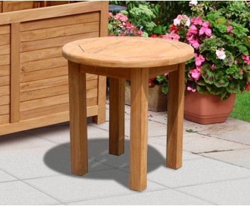 2 Teak Rocking Chairs and Side Table Set