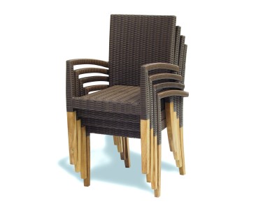 Bridgewater Rectangular 200cm Trestle Table and St Tropez Chairs Set