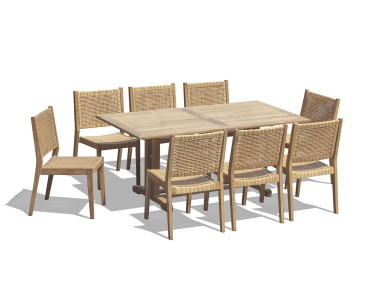 Belgrave 180cm Table and 8 Sora Chairs Set