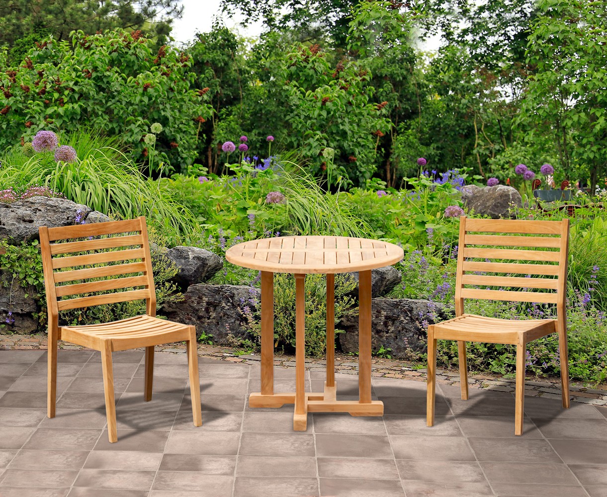 Canfield 80cm Table and Vero Chair Set