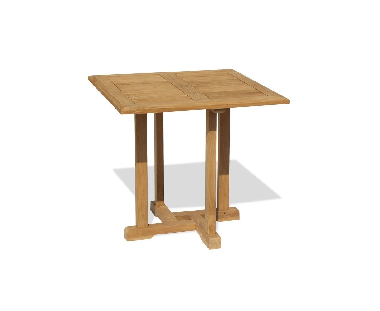 Canfield Square 80cm Table and 2 Vero Stacking Chairs Set