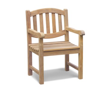 Hilgrove 12 Seater Teak Oval Dining Set with Armchairs and Side Chairs